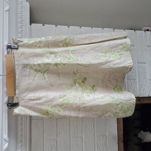 Wmn Vintage Liz Claiborne Liz Sport Midi Linen Skirt Sz US 4 Y2K Summer Normcore